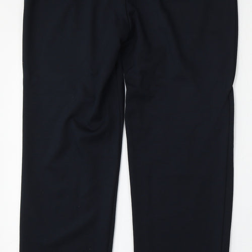 Marks and Spencer Womens Blue  Viscose Trousers  Size 12 L27 in Regular