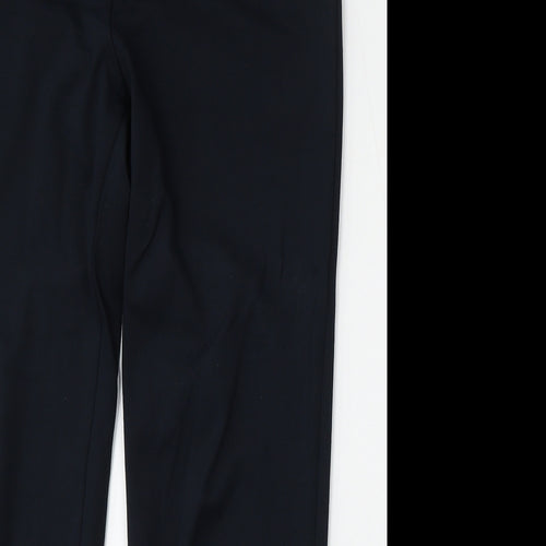 Marks and Spencer Womens Blue  Viscose Trousers  Size 12 L27 in Regular
