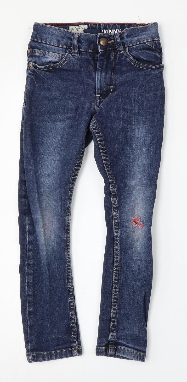 NEXT Boys Blue  Cotton Skinny Jeans Size 5 Years  Regular