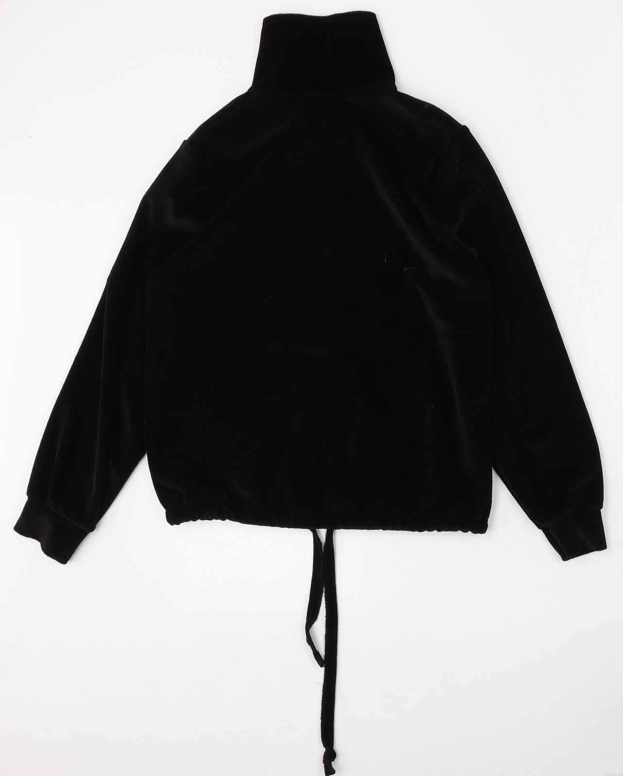 Tricel Womens Black  Acetate Full Zip Sweatshirt Size M  Zip