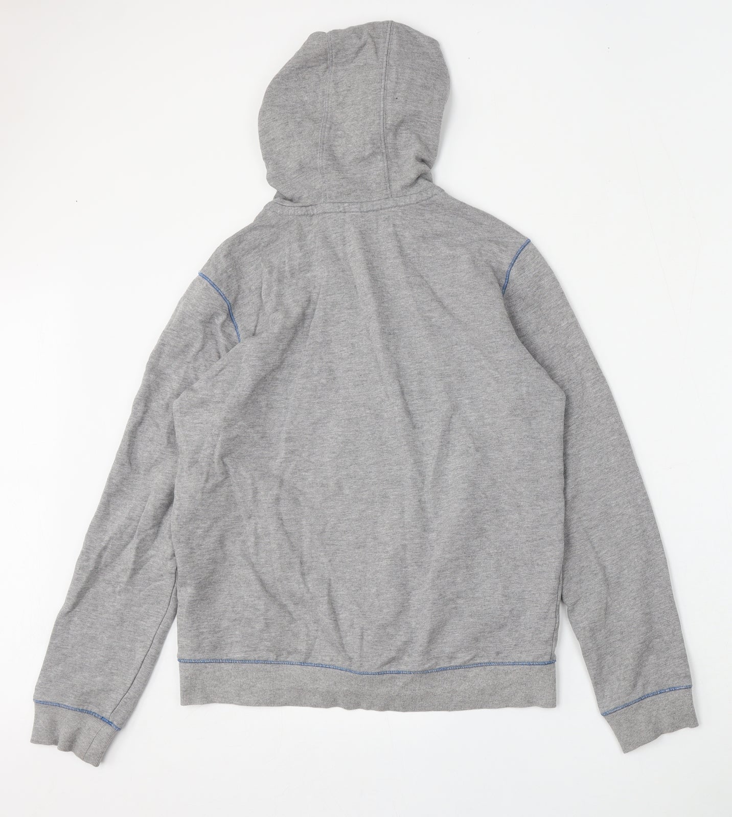 Marks and Spencer Boys Grey  Cotton Full Zip Hoodie Size 13-14 Years  Zip