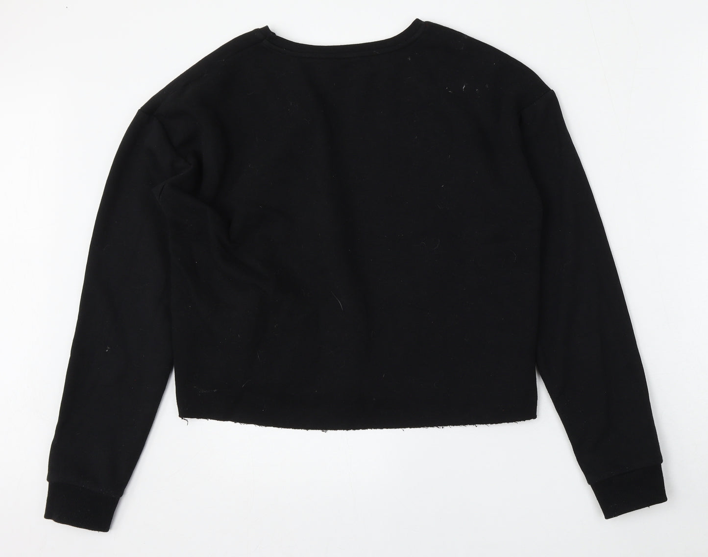 Matalan Girls Black  Polyester Pullover Sweatshirt Size 16 Years