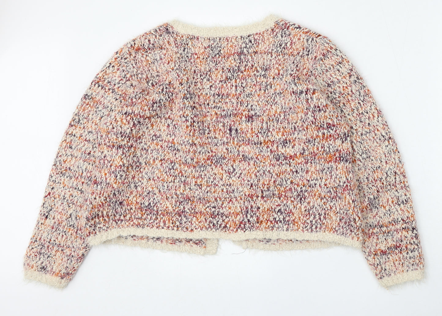 Papaya Womens Multicoloured V-Neck  Polyester Cardigan Jumper Size XL