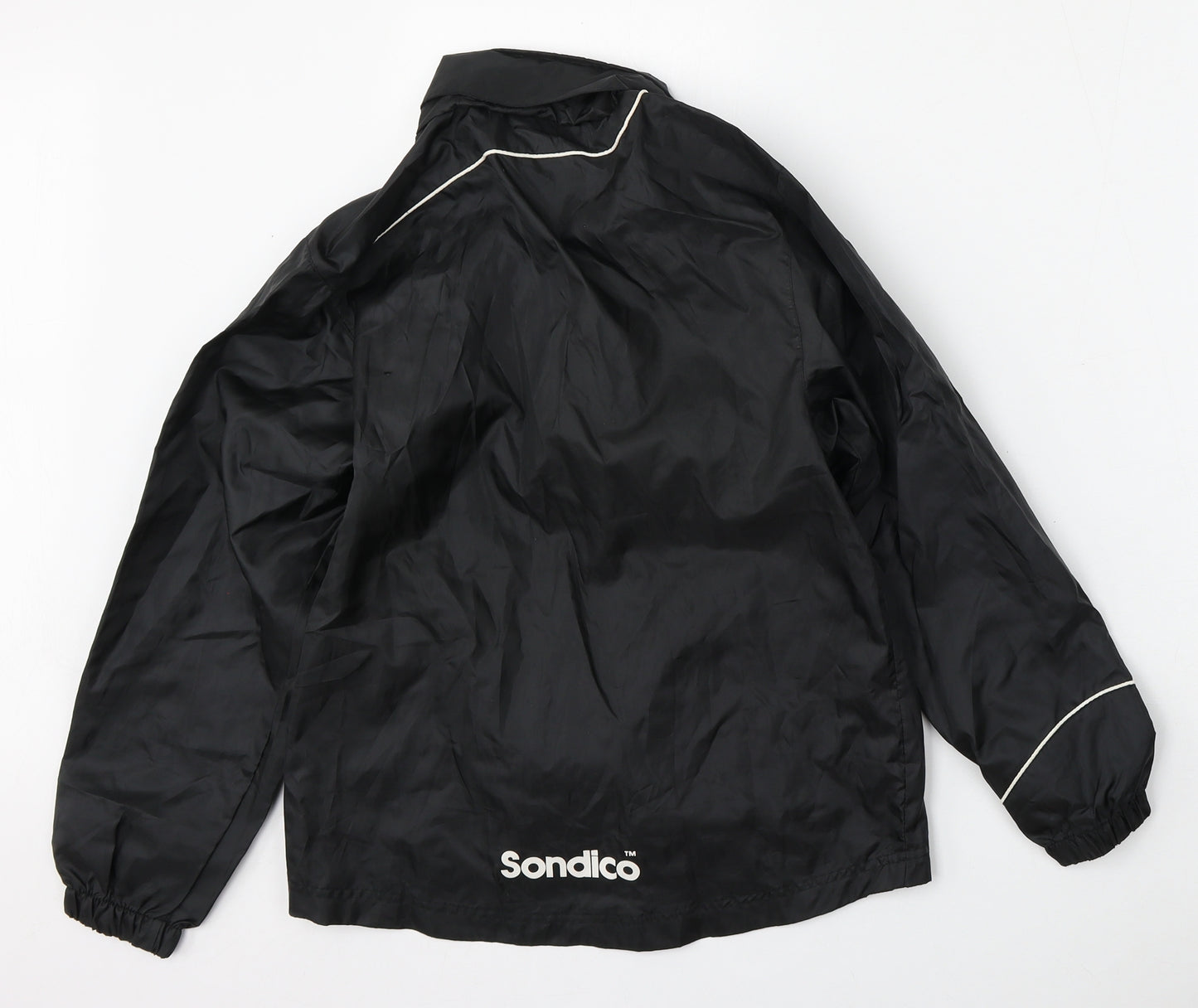 Sondico Boys Black   Jacket  Size 9-10 Years  Zip