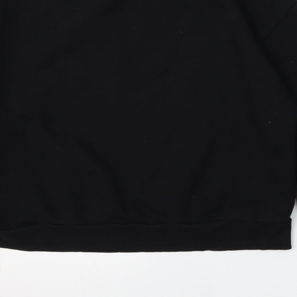 915 Generation Girls Black  Cotton Pullover Sweatshirt Size 12-13 Years
