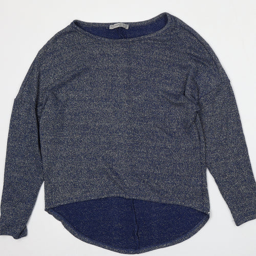 Atmosphere Womens Blue Round Neck  Viscose Pullover Jumper Size 10