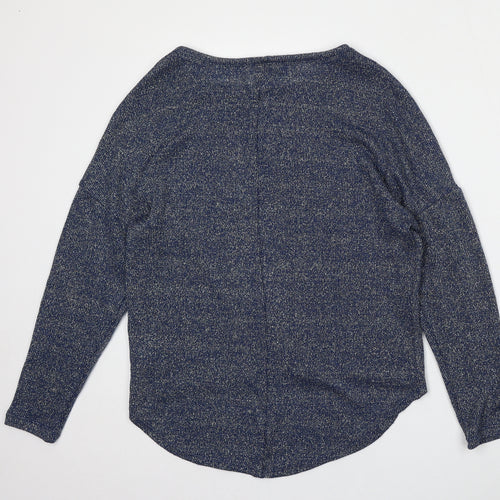 Atmosphere Womens Blue Round Neck  Viscose Pullover Jumper Size 10