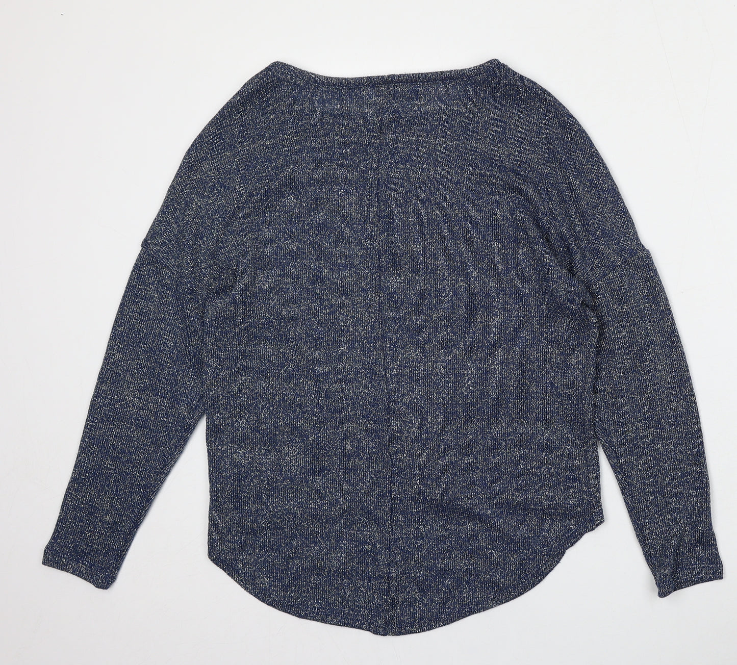 Atmosphere Womens Blue Round Neck  Viscose Pullover Jumper Size 10
