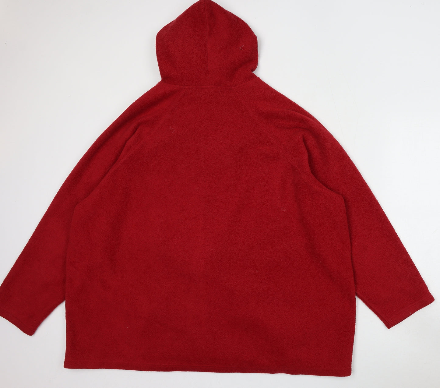 Classics Womens Red  Polyester Full Zip Sweatshirt Size 28