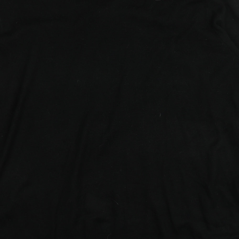 F&F Womens Black Round Neck Geometric Acrylic Pullover Jumper Size 3XL   - Santa jumper