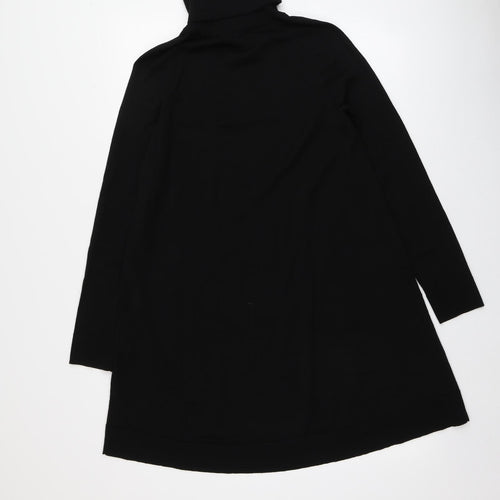 COS Womens Black Roll Neck  100% Wool Pullover Jumper Size XS