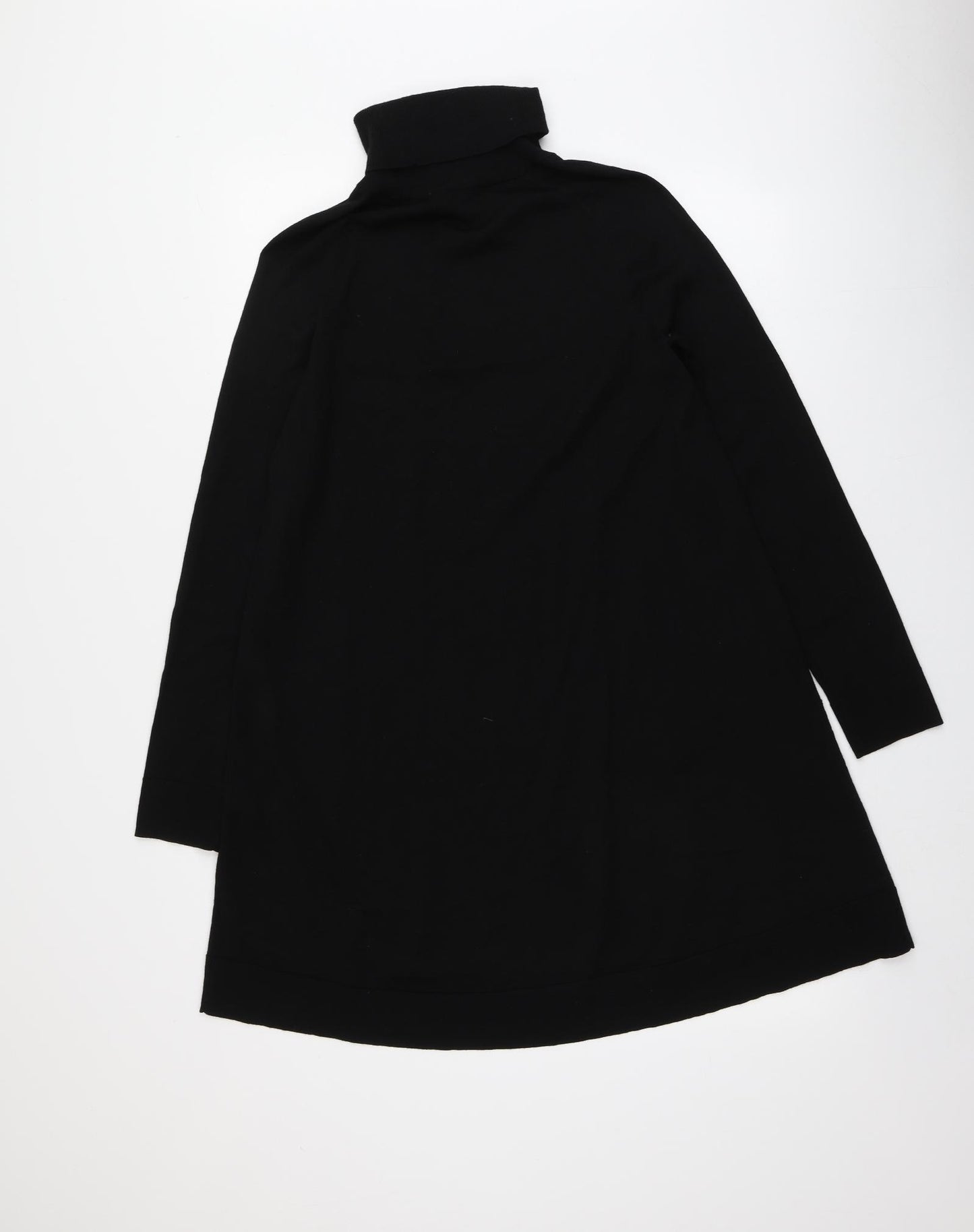 COS Womens Black Roll Neck  100% Wool Pullover Jumper Size XS