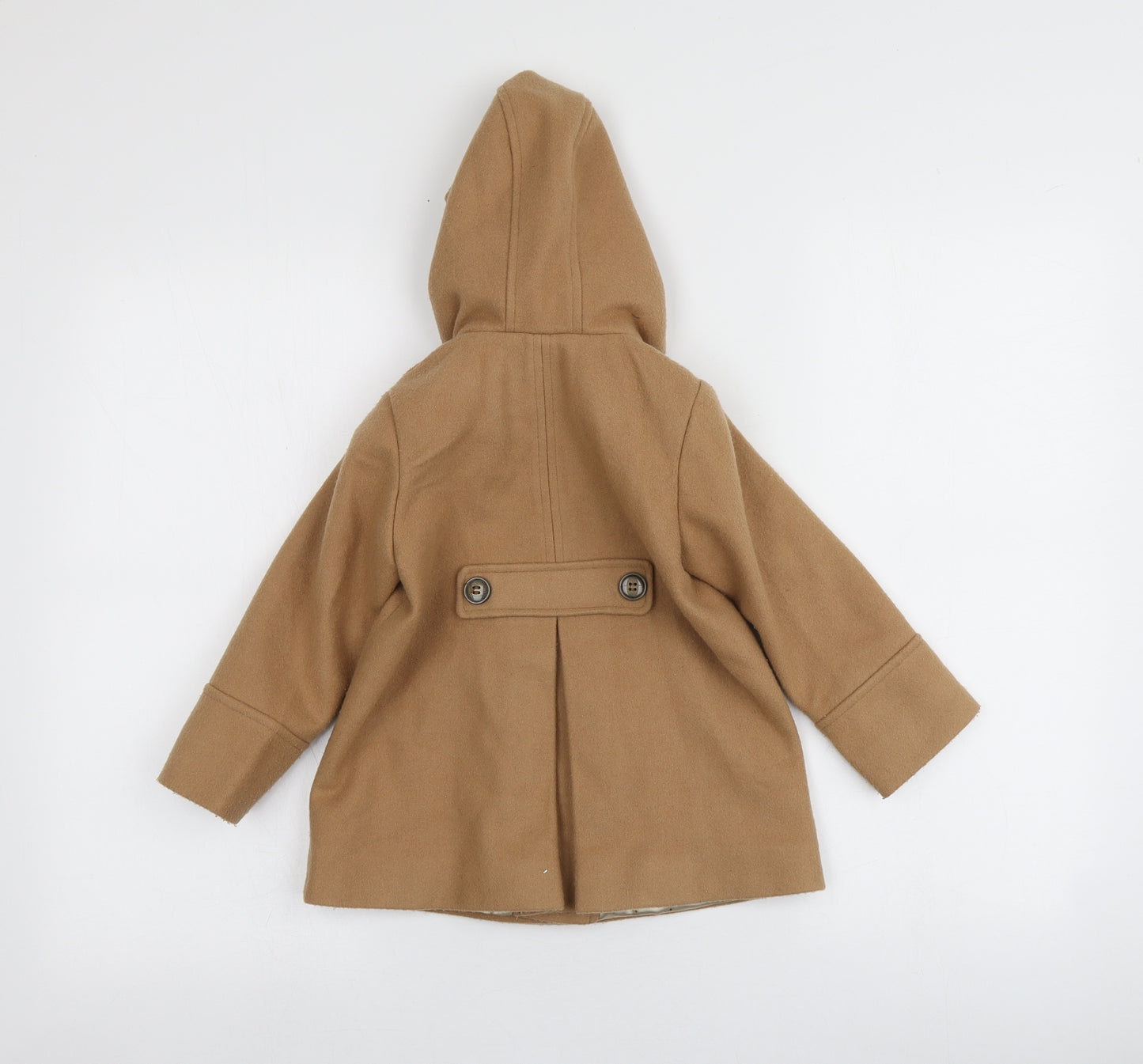 NEXT Girls Beige   Overcoat Coat Size 2-3 Years