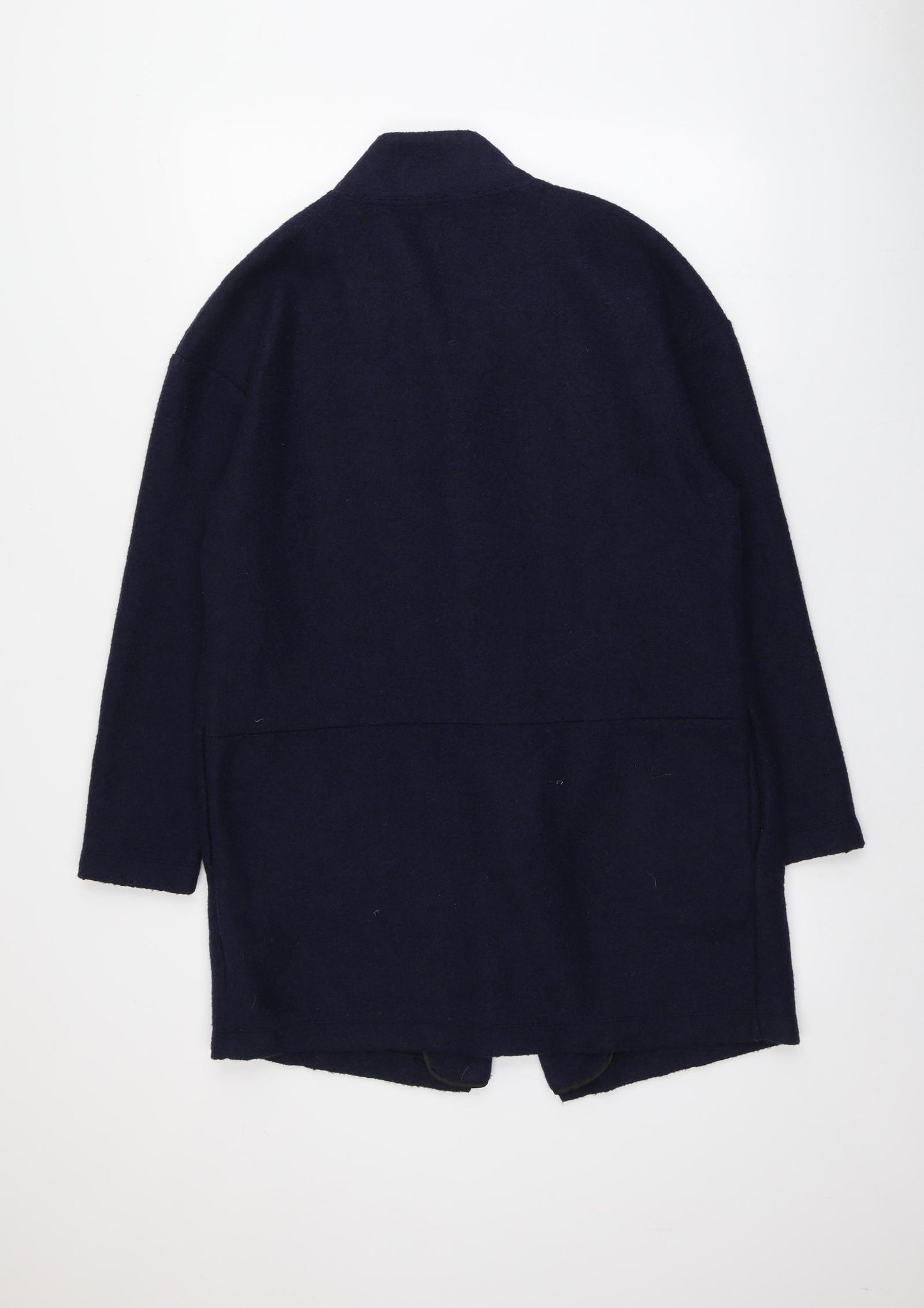 M&S Womens Blue V-Neck  Polyester Cardigan Jumper Size 14