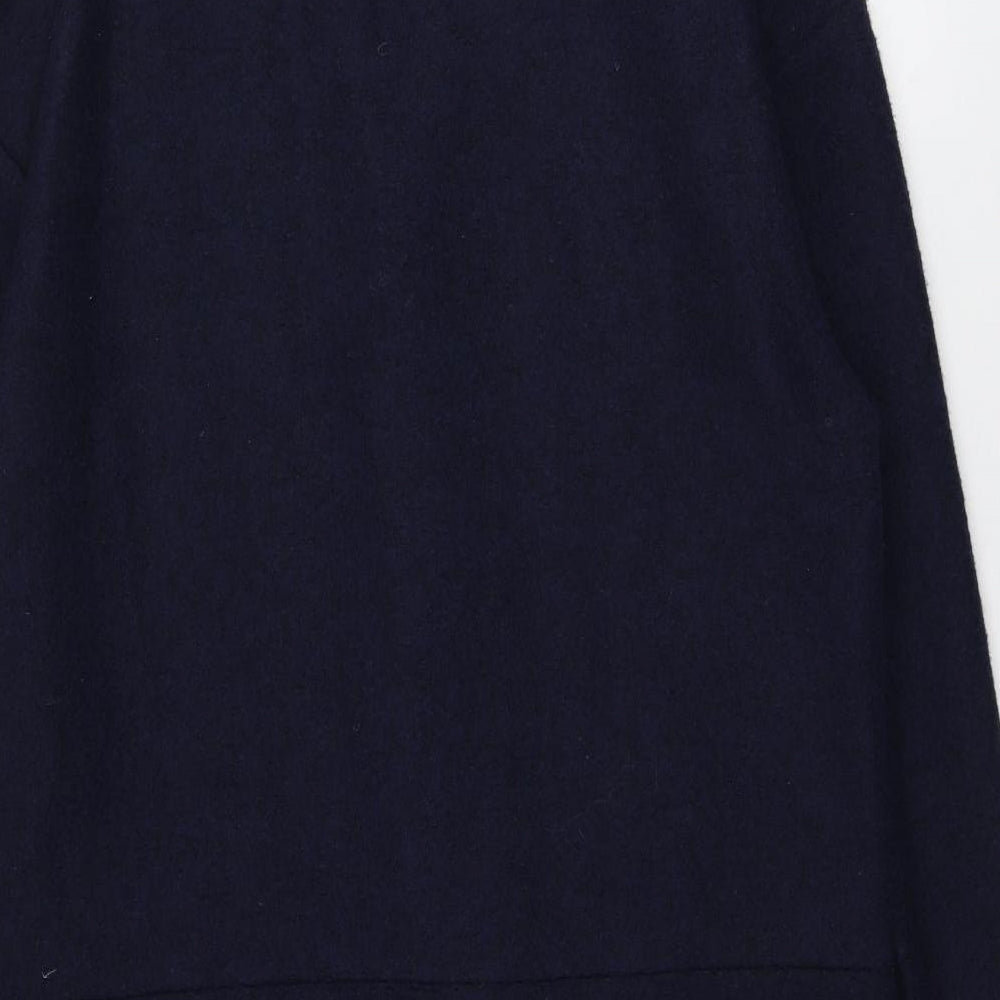 M&S Womens Blue V-Neck  Polyester Cardigan Jumper Size 14