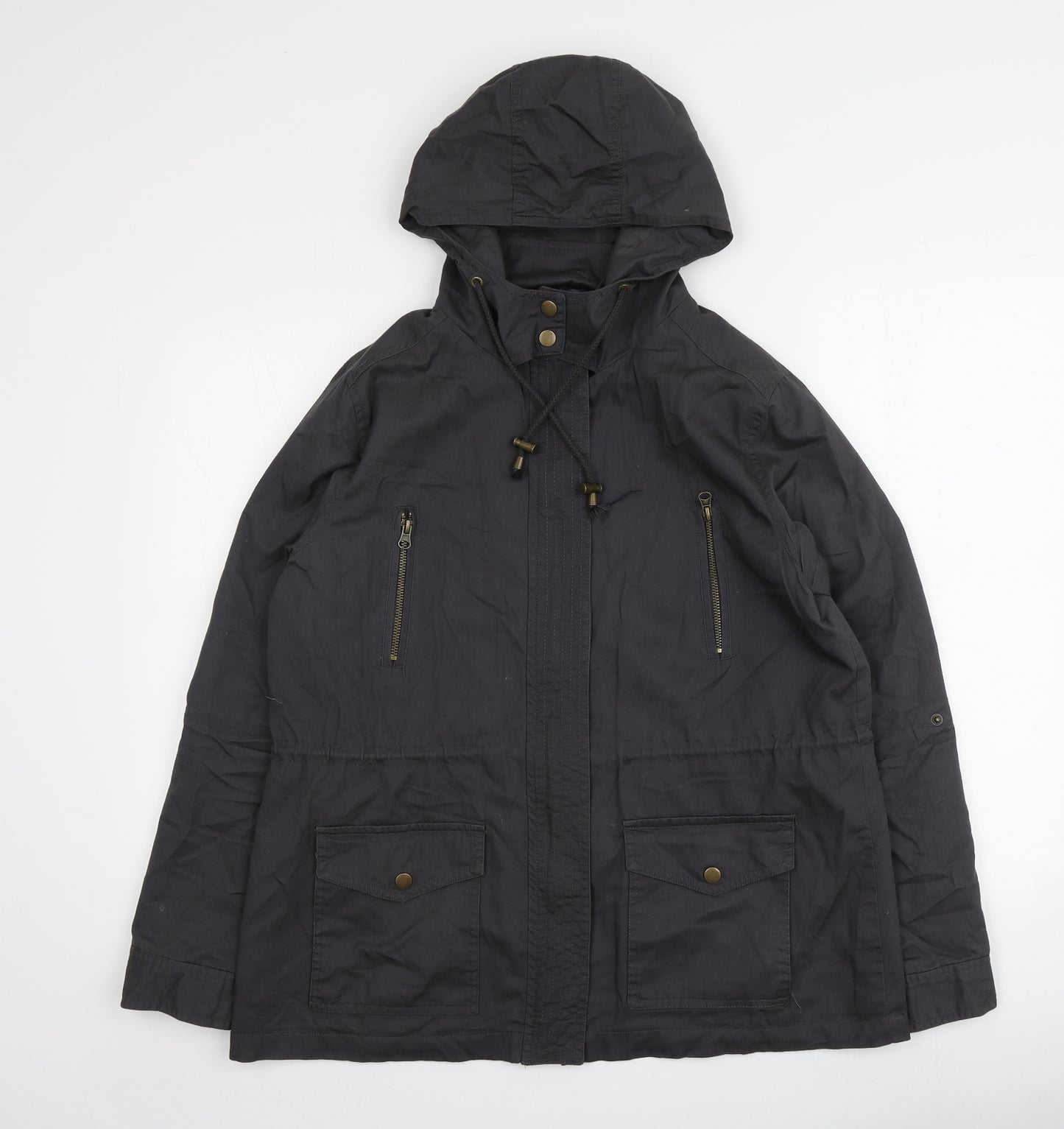 Bongo Womens Grey   Parka Jacket Size L