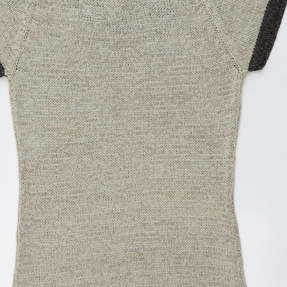 Originals Womens Beige Round Neck  Acrylic Pullover Jumper Size M