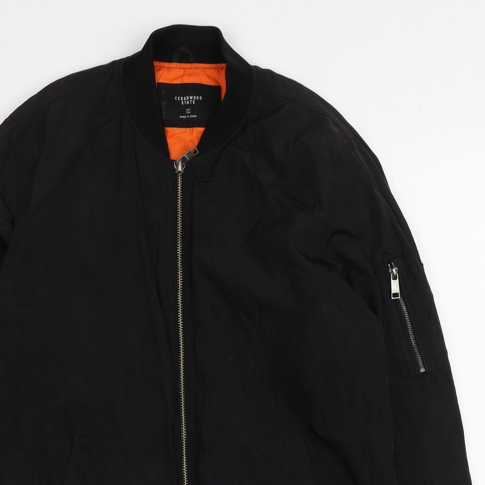 Cedarwood Mens Black   Jacket  Size L