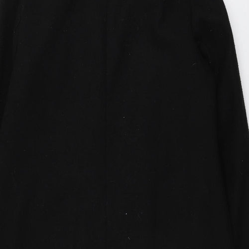 Atmosphere Womens Black Animal Print  Overcoat Coat Size 8