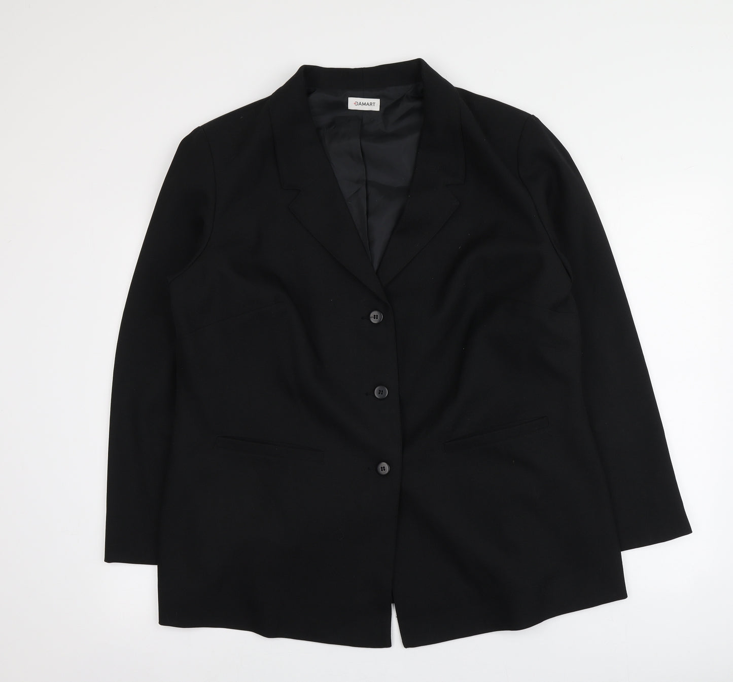 Damart Womens Black   Jacket  Size 22
