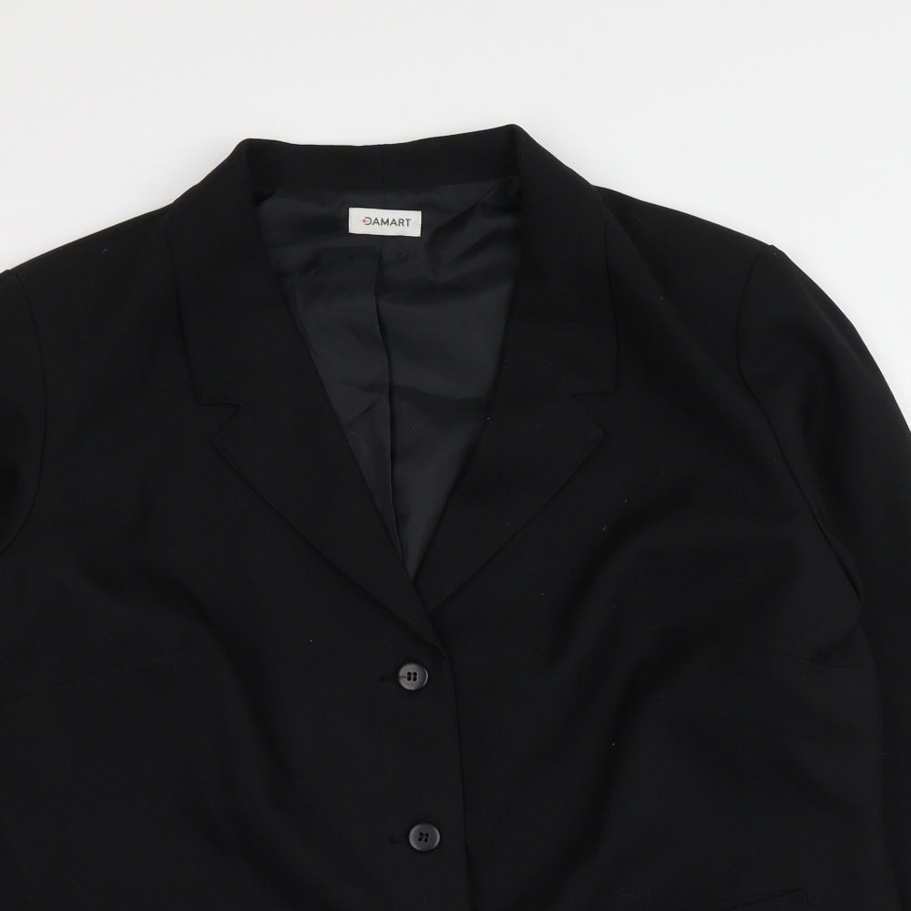 Damart Womens Black   Jacket  Size 22