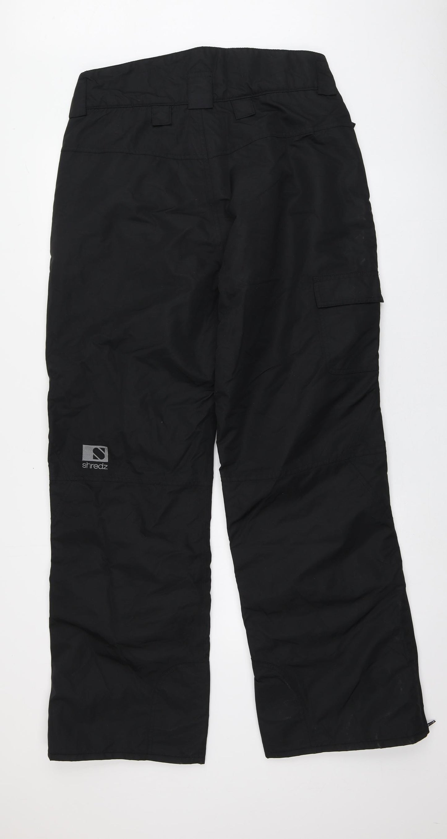 Shredz Mens Black  Polyamide Rain Trousers Trousers Size L L31 in Regular