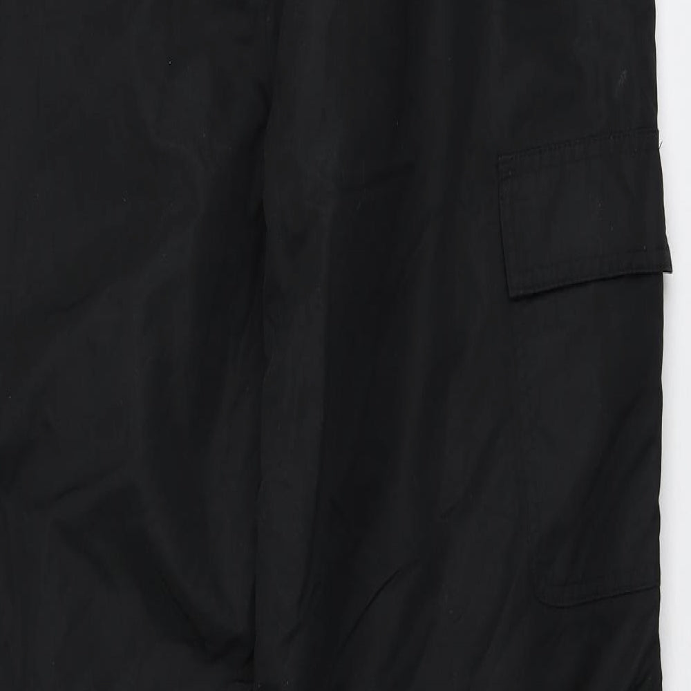 Shredz Mens Black  Polyamide Rain Trousers Trousers Size L L31 in Regular