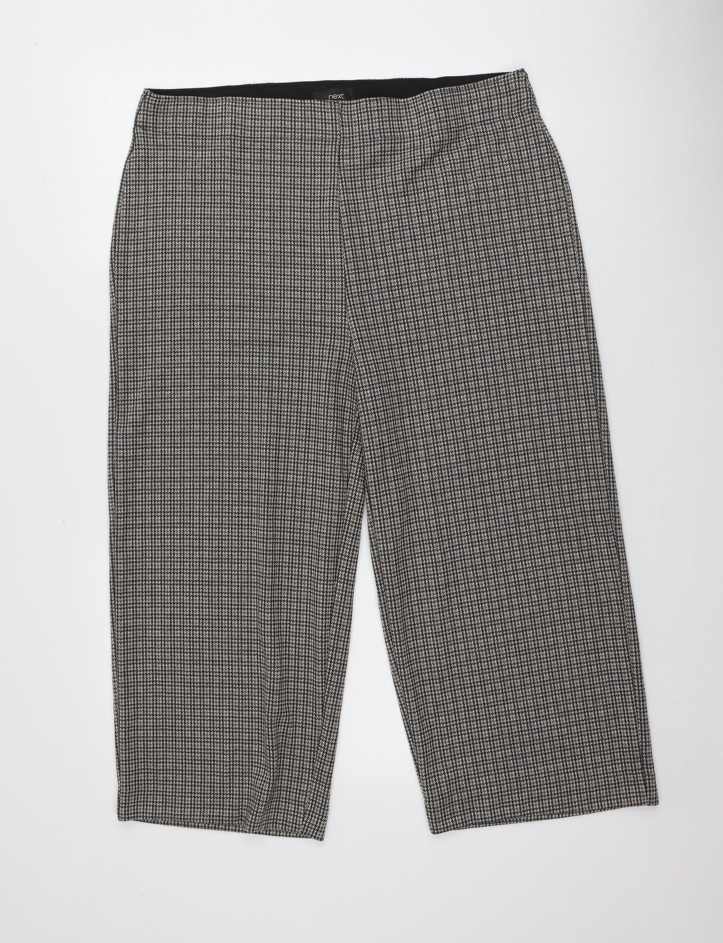 NEXT Womens Multicoloured Herringbone Polyester Trousers  Size 18 L22 in Regular