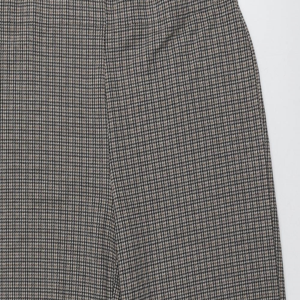 NEXT Womens Multicoloured Herringbone Polyester Trousers  Size 18 L22 in Regular