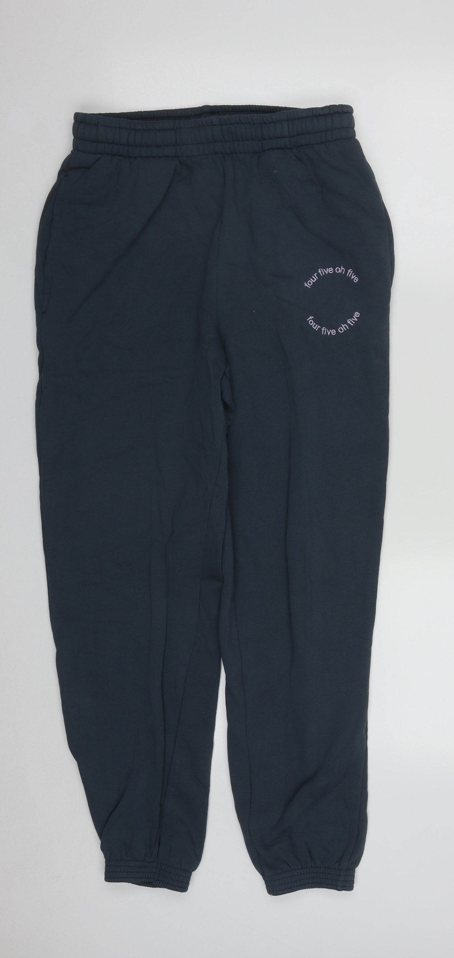 ASOS Womens Grey  Cotton Jogger Trousers Size 8 L25 in Regular Drawstring