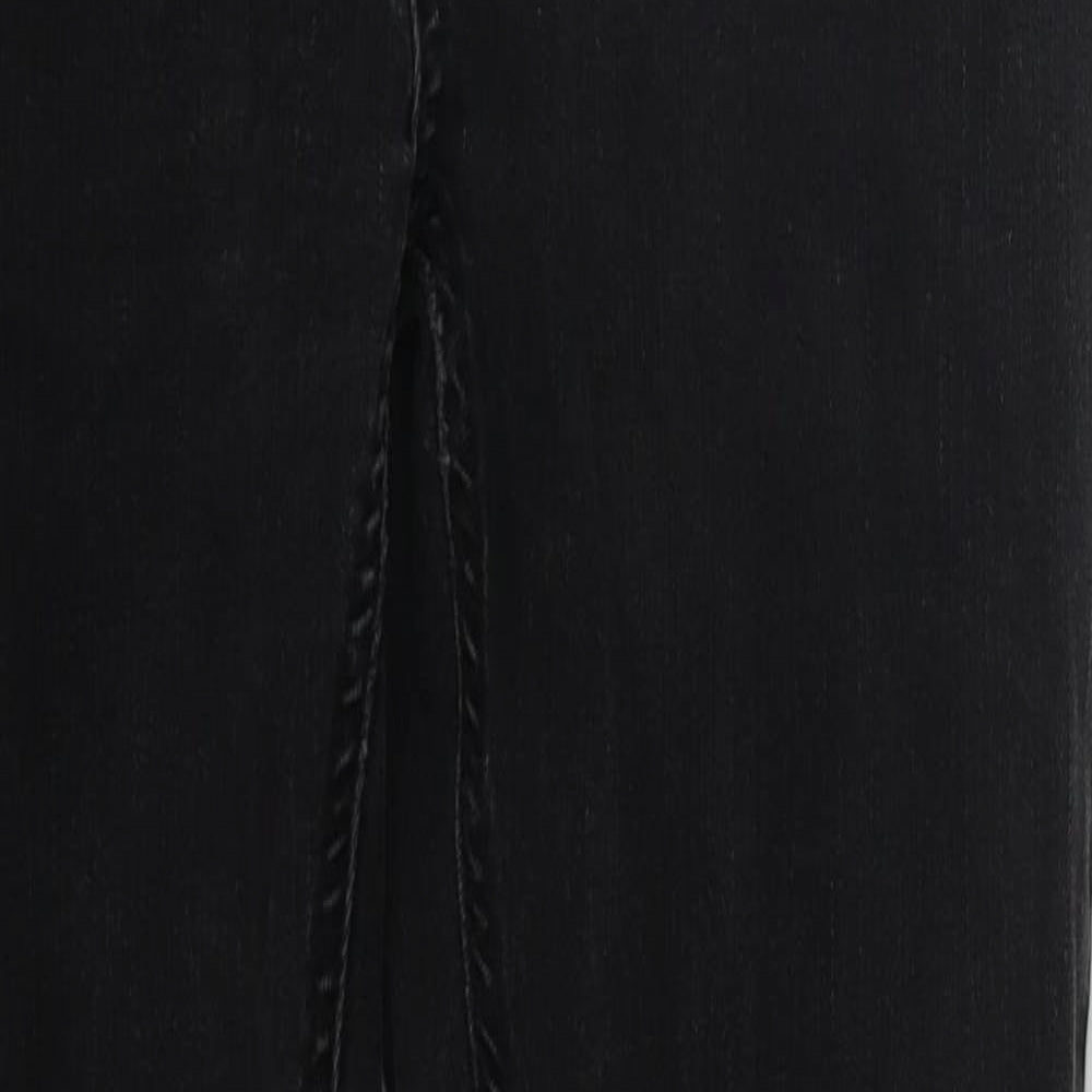 Topman Mens Black  Cotton Skinny Jeans Size 32 in L29 in Regular Zip
