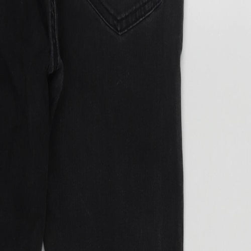 Topman Mens Black  Cotton Skinny Jeans Size 32 in L29 in Regular Zip