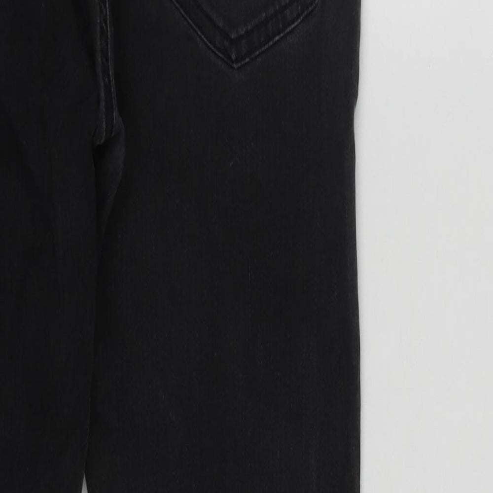 Topman Mens Black  Cotton Skinny Jeans Size 32 in L29 in Regular Zip