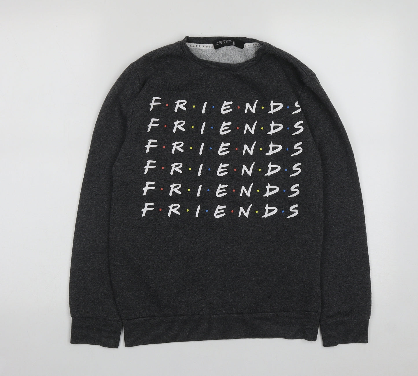 Primark Womens Grey  Polyester Pullover Sweatshirt Size XS   - Friends