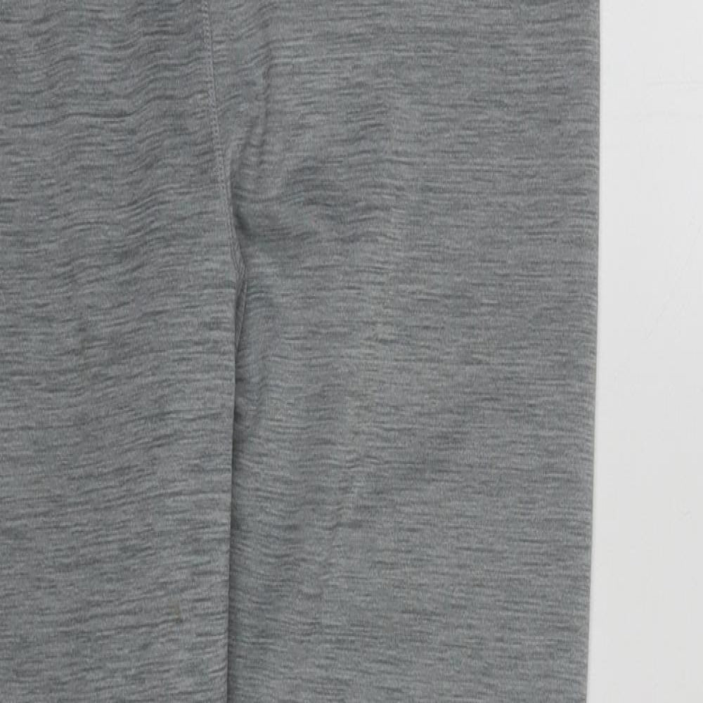Nike Womens Grey  Polyester Compression Leggings Size M L27 in Regular
