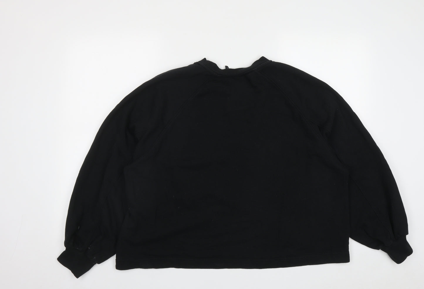 ASOS Womens Black  Polyester Pullover Sweatshirt Size 10