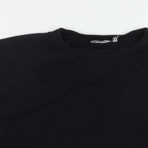 ASOS Womens Black  Polyester Pullover Sweatshirt Size 10
