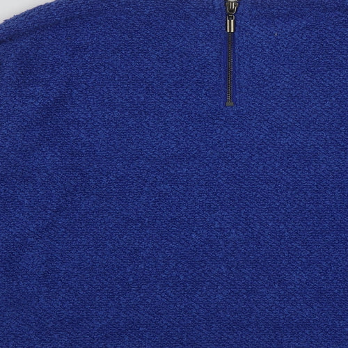 New Look Womens Blue Round Neck  Polyester Pullover Jumper Size 8