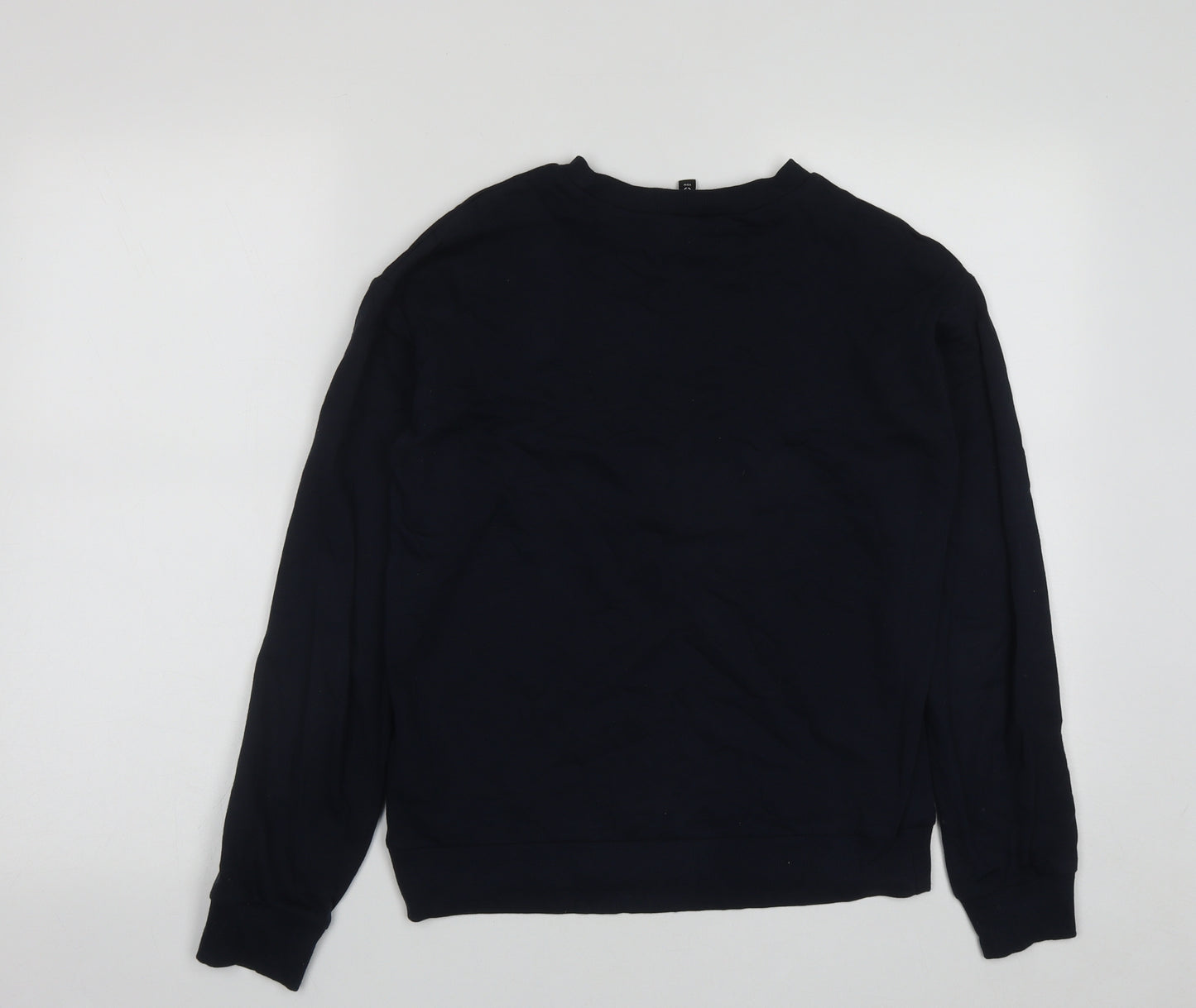 H&M Womens Blue Striped Cotton Pullover Sweatshirt Size XS