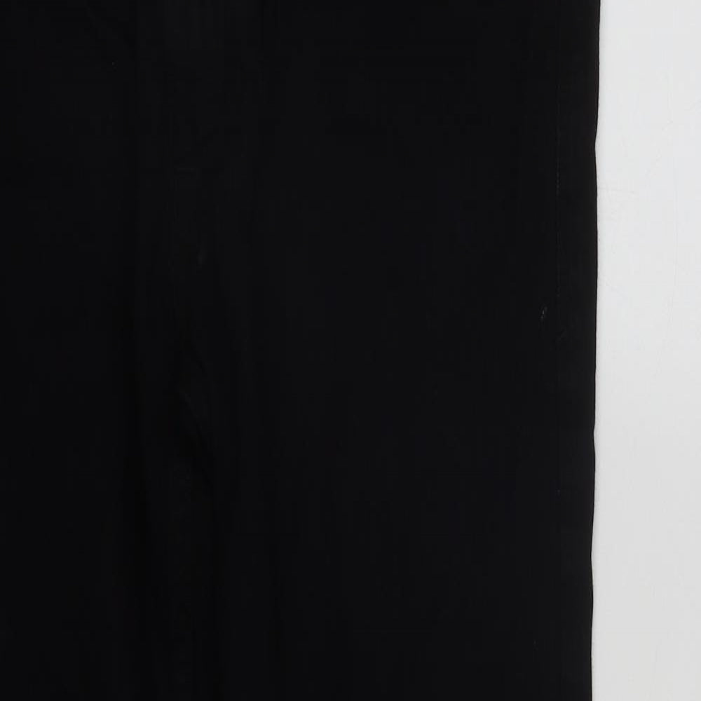 INDUSTRIALIZE Mens Black  Cotton Bootcut Jeans Size 34 in L29 in Regular Zip