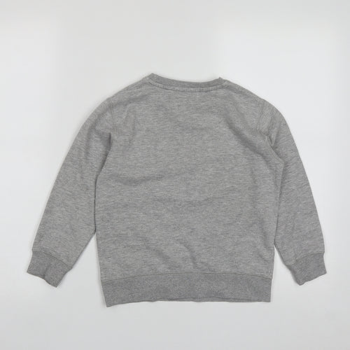 George Boys Grey  Cotton Pullover Sweatshirt Size 5-6 Years