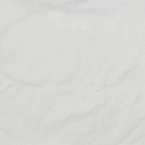 Watch Me Grow Baby White  100% Cotton Basic T-Shirt Size 3-6 Months Round Neck Button
