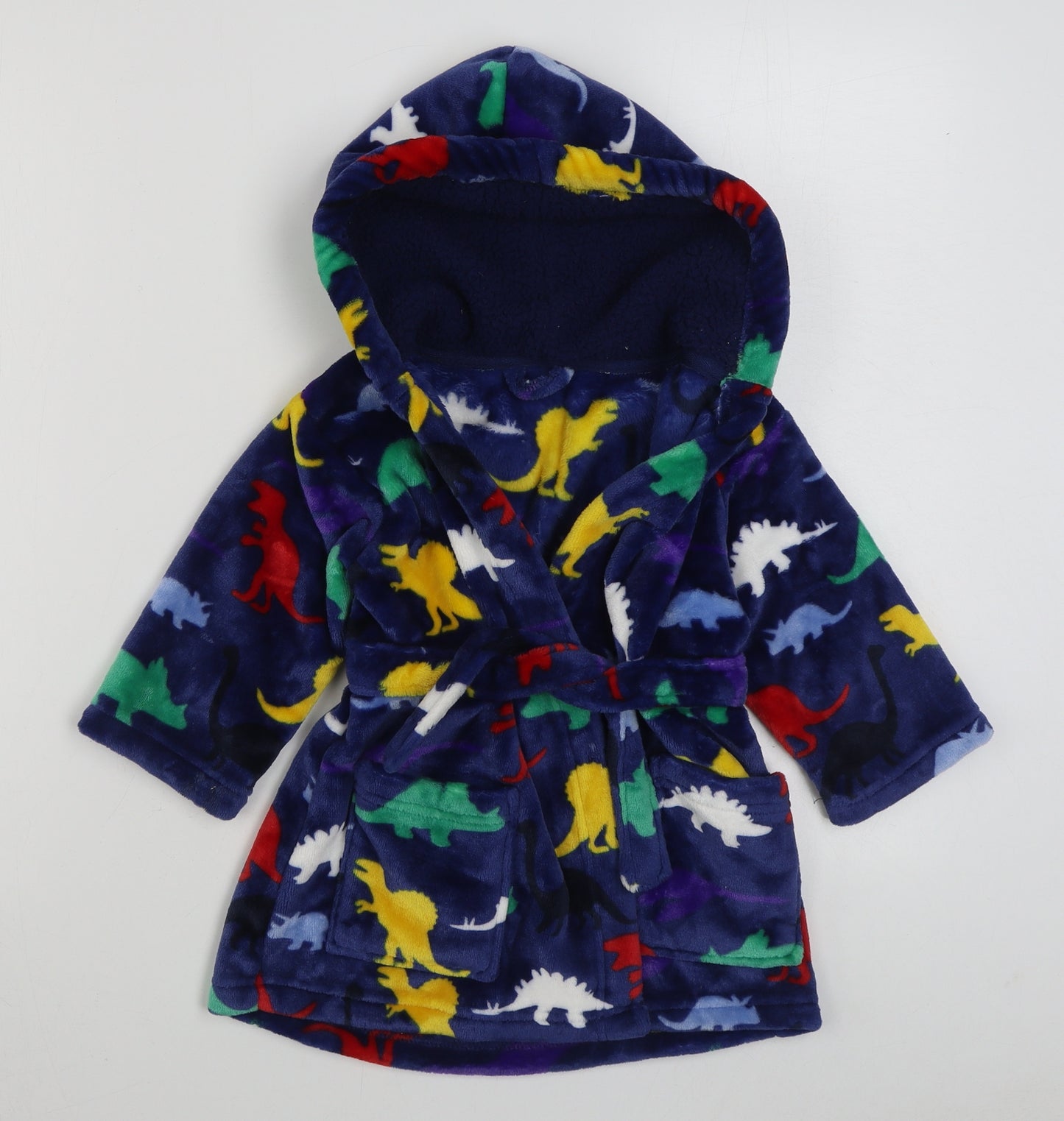 Nutmeg Baby Multicoloured Geometric Polyester Kimono Gown Size 18-24 Months  Tie