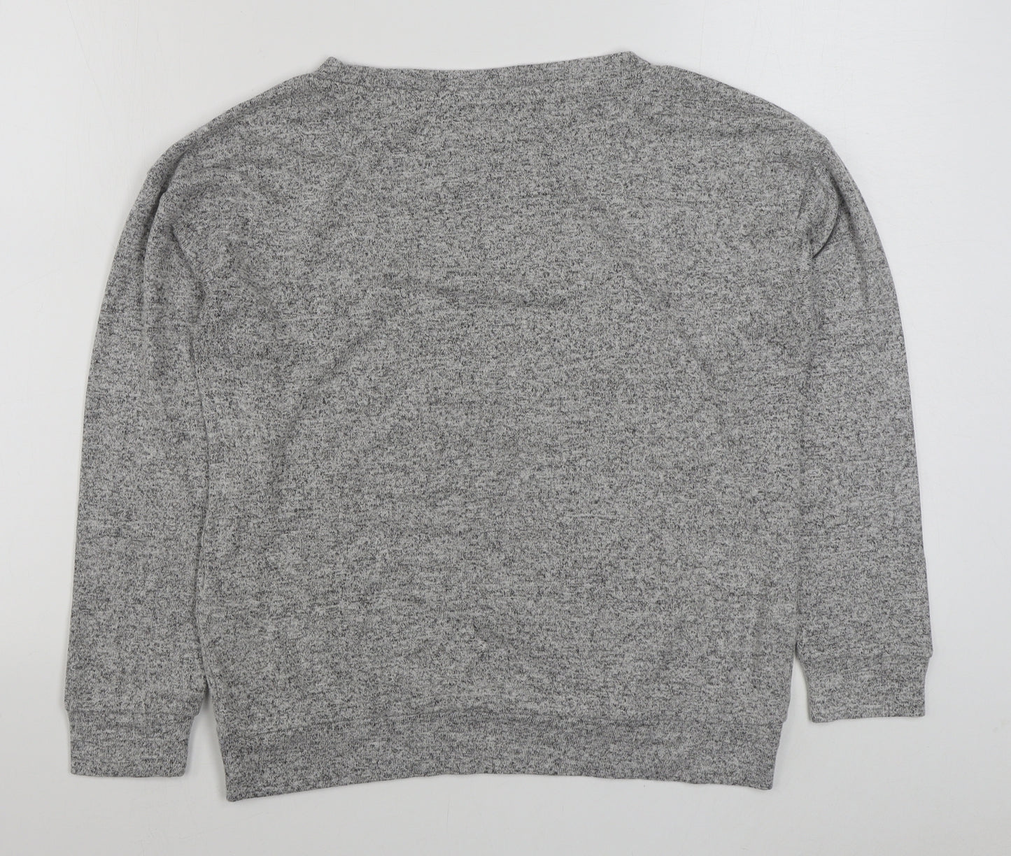 Golddigga Womens Grey  Viscose Pullover Sweatshirt Size 10  Pullover