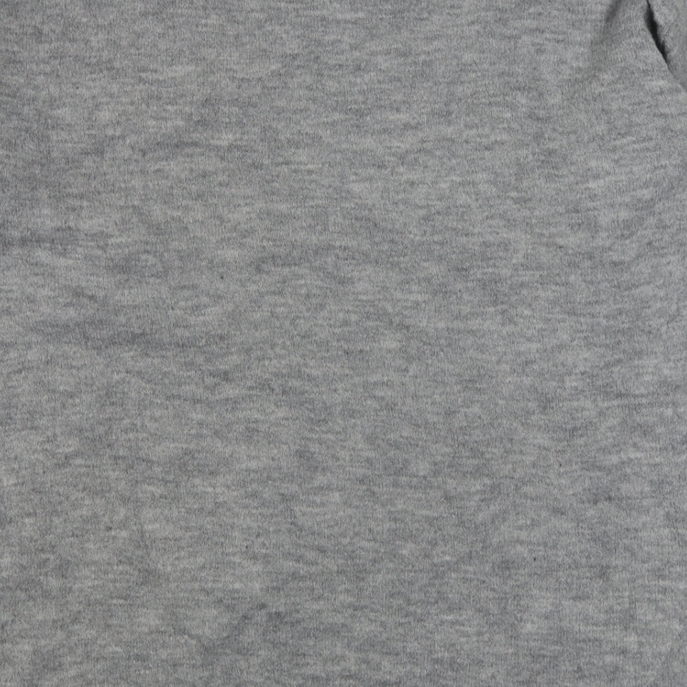 George Womens Grey Round Neck Geometric Acrylic Pullover Jumper Size XL