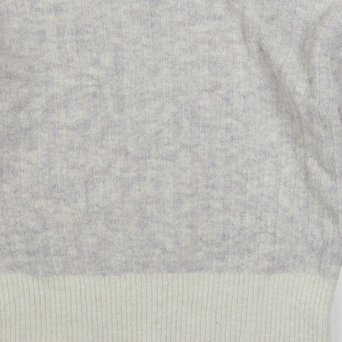 Primark Womens Purple Round Neck  Acrylic Pullover Jumper Size M