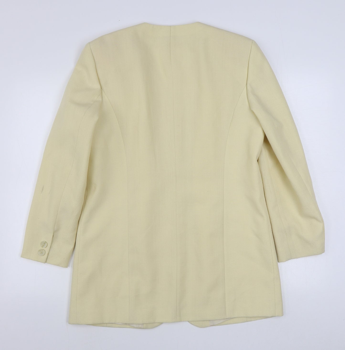 Preworn Womens Beige   Jacket Blazer Size 12  Button