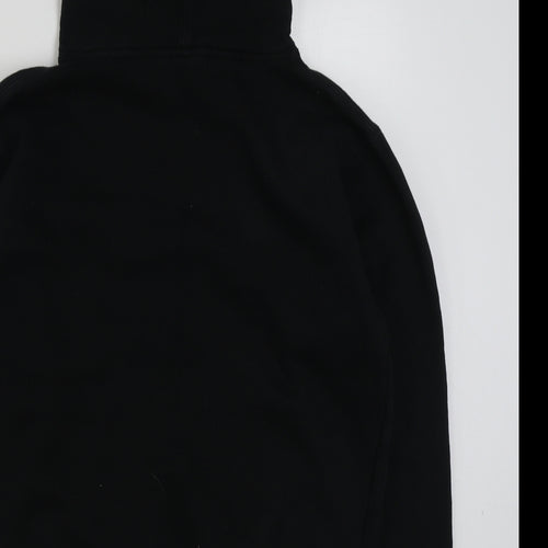 Jake Miller Mens Black  Cotton Pullover Hoodie Size XS