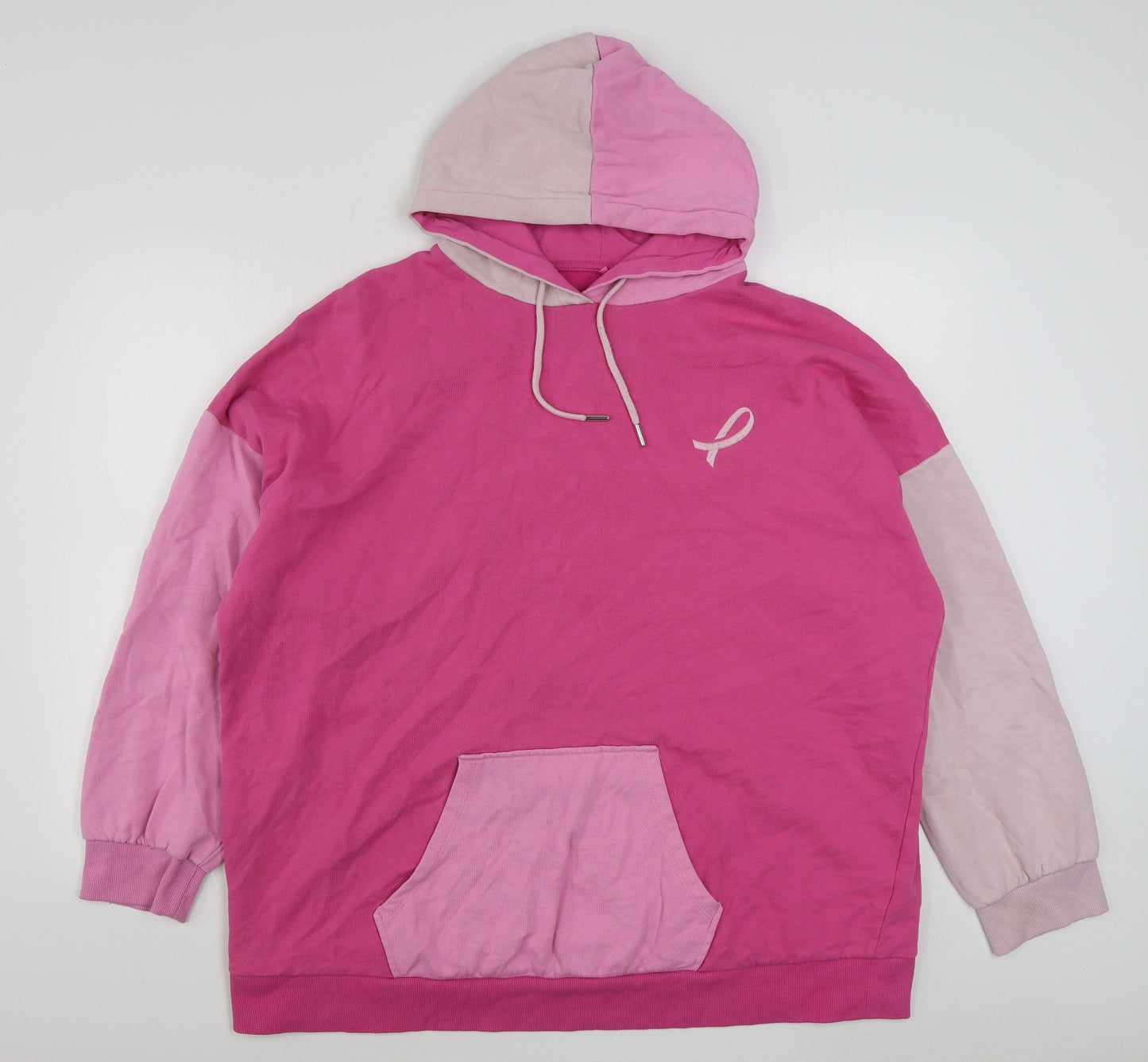 George Womens Pink  Cotton Pullover Hoodie Size 22  Pullover - Cancer Research UK