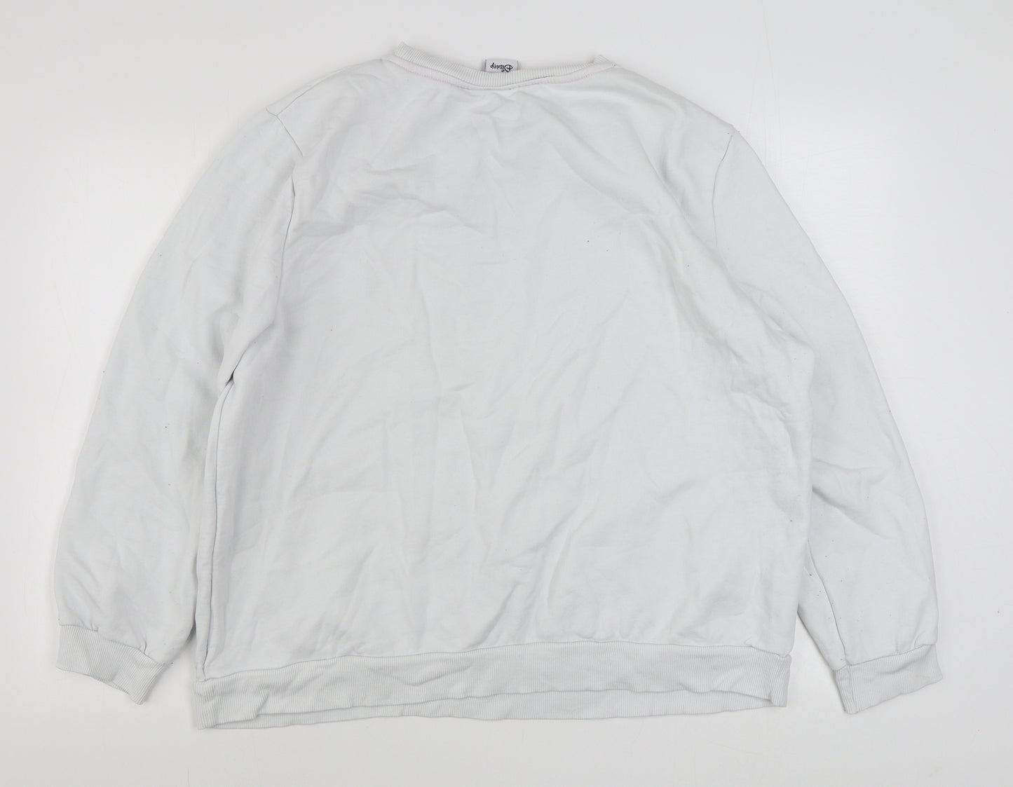 Primark Womens White  Cotton Pullover Sweatshirt Size XL  Pullover